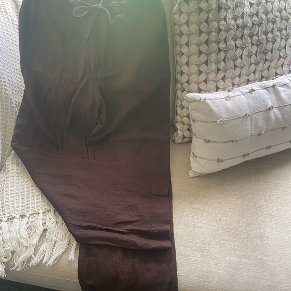 Women’s Brown Drawstring Pants - Picture 1 of 5